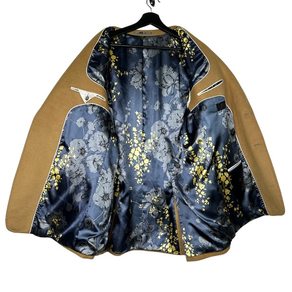 William Hunt Tan Light Brown Camel Cashmere 2 Button Blazer Sport Coat Sz 46 - Picture 3 of 12